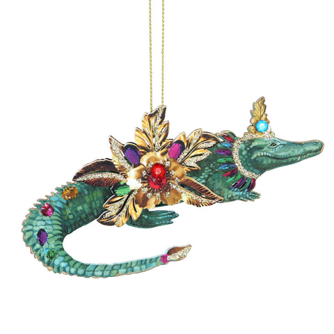 Gisela Graham Wood/Jewel Crocodile Decoration