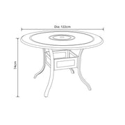 Hartman Highgrove 4 Seater Round Set