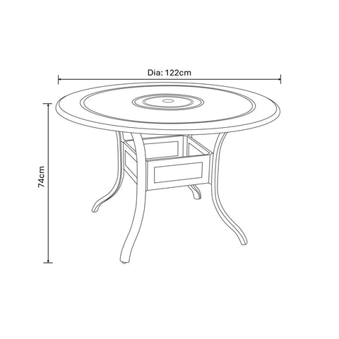 Hartman Highgrove 4 Seater Round Set