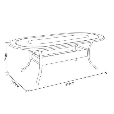 Hartman Highgrove 6 Seater Oval Set