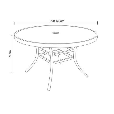 Hartman Berkeley 6 Seater Round Set